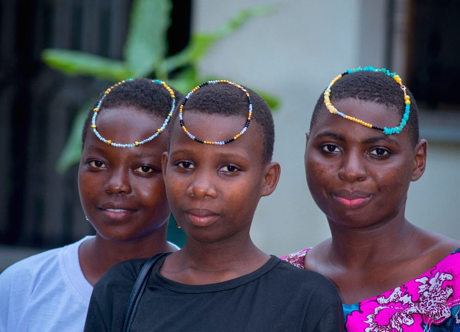 Young people representing NanaNakeya community activities